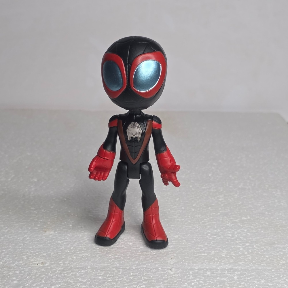 Marvel Spidey and His Amazing Friends Miles Morales Black Red 4in Figure Hasbro